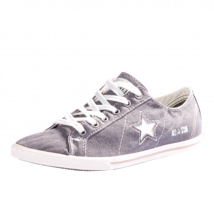Converse One Star Low Pro Ox Schuhe Sneaker charcoal grey grau 129540C